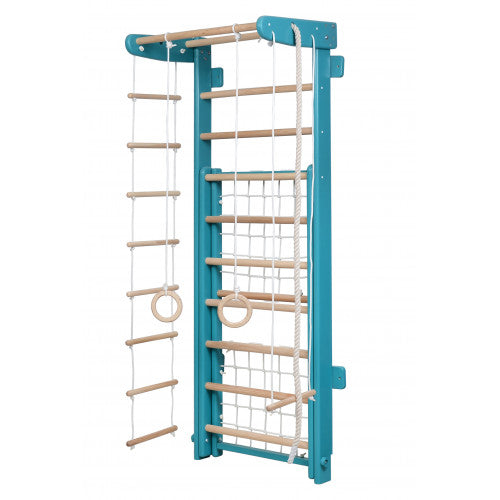 Blue Wooden Wall Bars Transformer