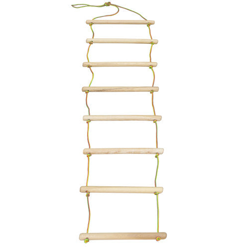 Rope Ladder for Swedish Wall Develops Balance, Coordination & Muscle Strength Safe & Durable with Ashwood Rungs 60 kg Max Load